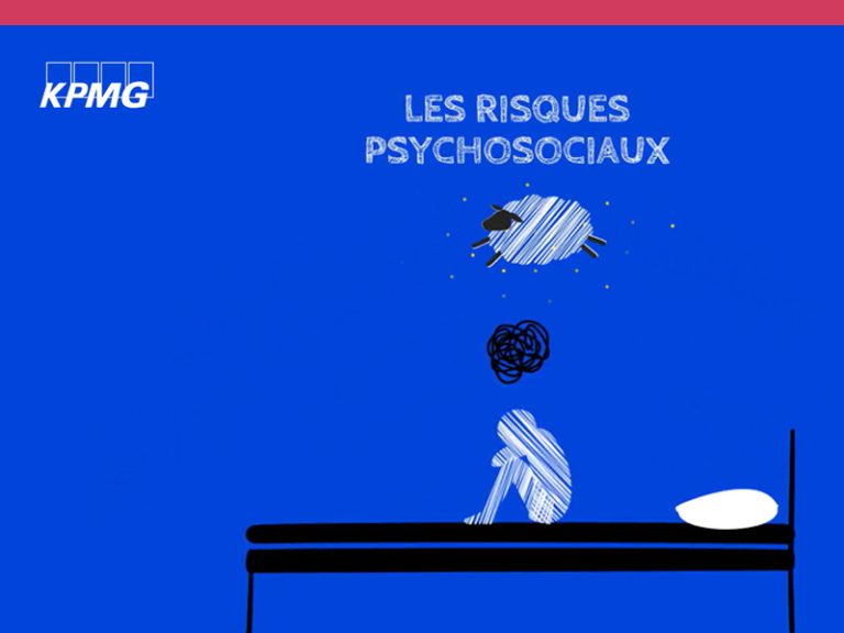 Motion design réalisé par SVD Studio pour présenter ce que sont les risques psychosociaux - KPMG