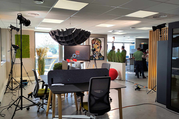 Tournage d'une vidéo avec le studio vidéo d'SVD Studio
