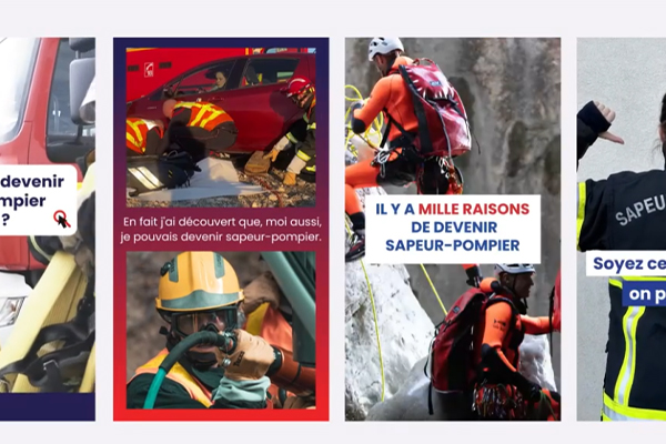 motion design communication visuelle : exemple de création de vidéo animée pour des pompiers